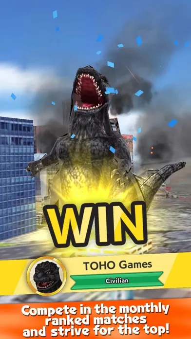 ภาพหน้าจอของ GODZILLA BATTLE LINE